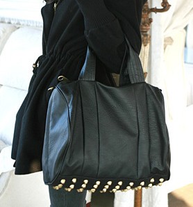 Fashion studded bag black