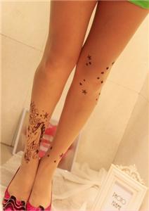 Tattoo pantyhose Stockings."Horse".