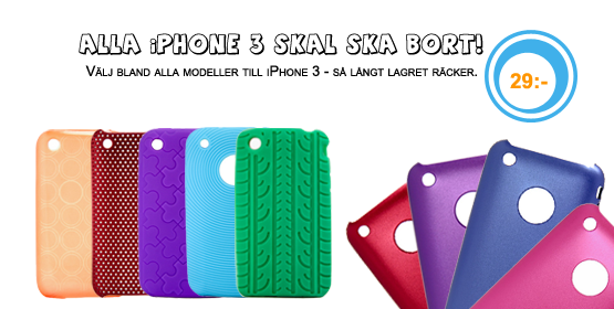 Alla iPhone 3 skal ska bort!