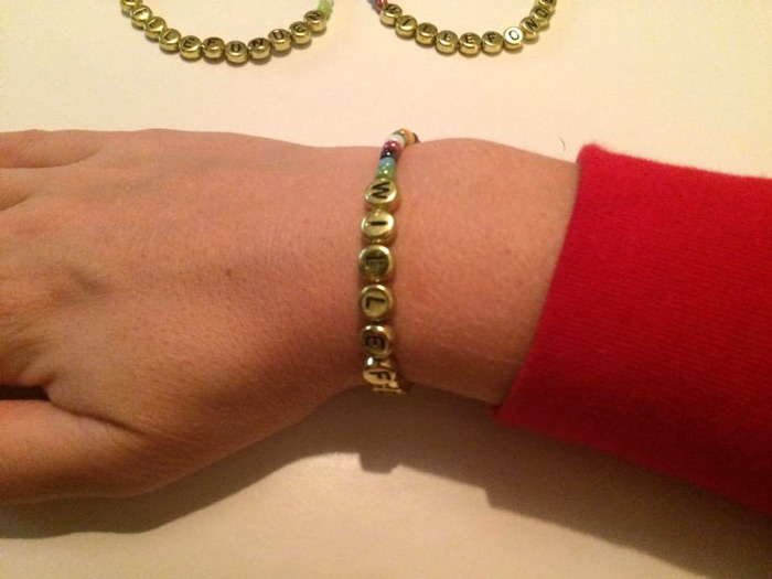 Ett av Willefondens olika armband