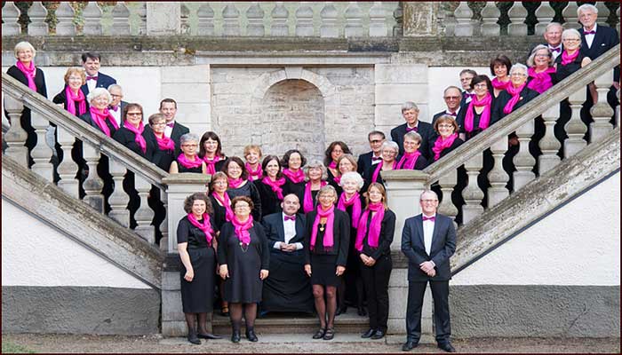Rosa Sjalar & scarves till körer & företag