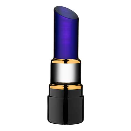 Åsa Jungnelius Kosta Boda Make up Amethyst lipstick. Model 91347. Height 21 cm / 8.3 in