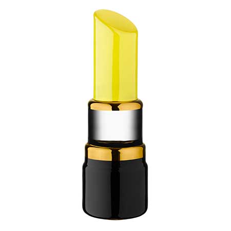 Åsa Jungnelius Kosta Boda Make up Attention yellow lipstick. Model 91505. Height 21 cm / 8.3 in