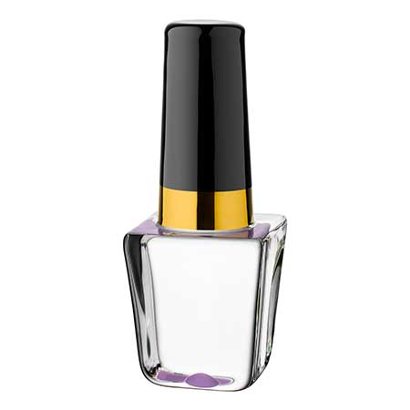 Åsa Jungnelius Kosta Boda Make up Bimbo lilac nail-polish bottle. Model 91216. Height 12 cm / 4.7 in