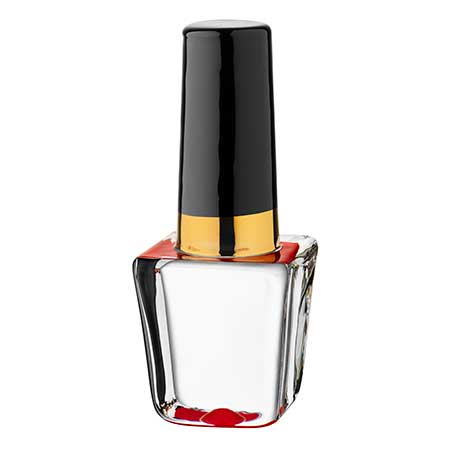 Åsa Jungnelius Kosta Boda Make up Red nail-polish bottle. Model 91152. Height 12 cm / 4.7 in