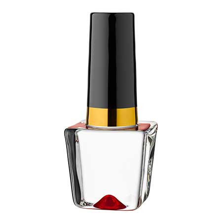 Åsa Jungnelius Kosta Boda Make up Raspberry red nail-polish bottle. Model 91209. Height 19 cm / 7.5 in