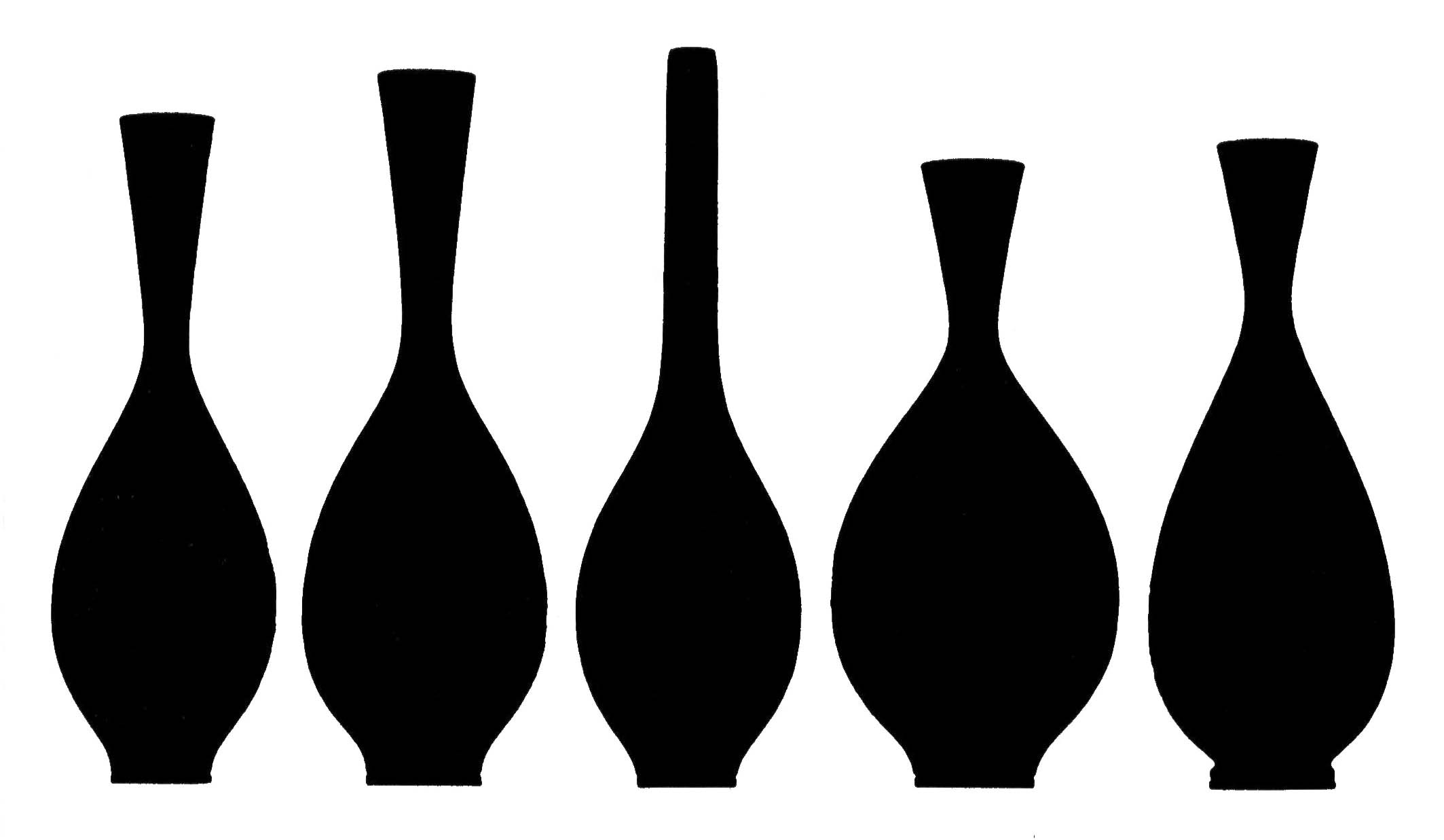 Berndt Friberg vases forms ceramic family 6