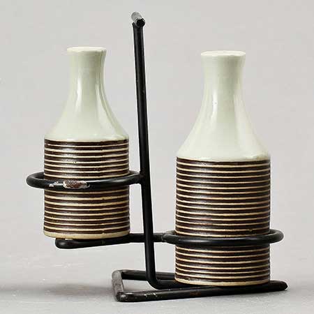 Carl-Harry Stålhane Entré Salt- och pepparströare i ställ, höjd 8-10 cm