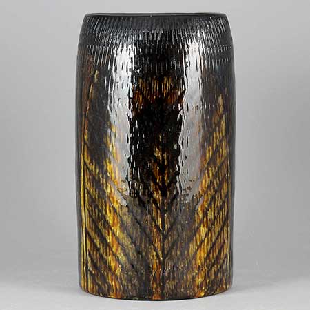 Ingrid Atterbergs Upsala Ekeby Sacra Vase. Model 2665. Height 17,5 cm