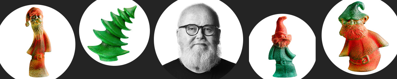 Kjell Engman Kosta Boda Catwalk Santas