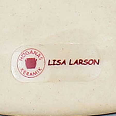 Lisa Larson Höganäs-etikett