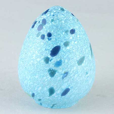 Monica Backström Kosta Boda Standing blue egg