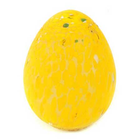 Monica Backström Kosta Boda Standing yellow egg
