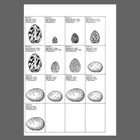 Monica Backström Kosta Boda egg Page from a Boda product catalog