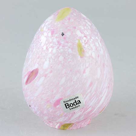 Monica Backström Kosta Boda Standing pink egg
