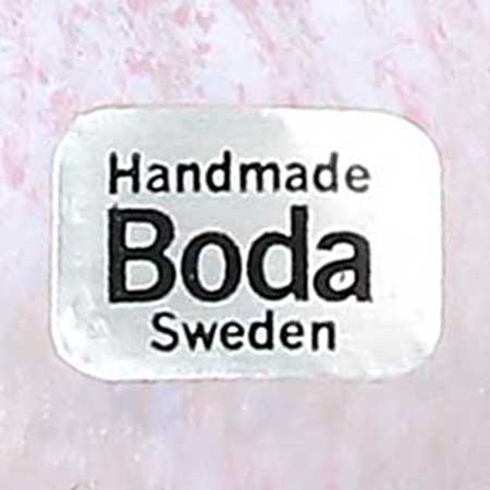 Monica Backström Kosta Boda Mushroom Boda label from the 1970s