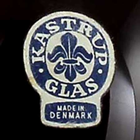 Otto Brauer Holmegaard Label from ca 1907–1965