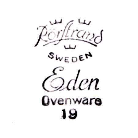 Sigrid Richter The old Eden stamp and Rörstrand's logo