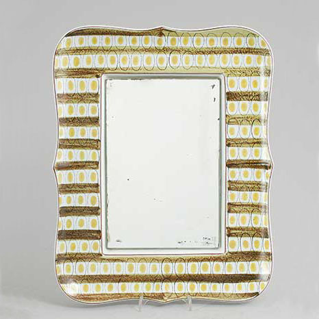 Stig Lindberg Faience Mirror (model 8), height 35 cm