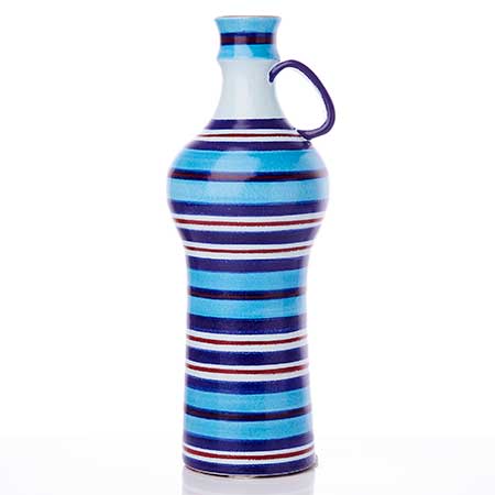 Stig Lindberg Faience Vase with handle (1966), height 31 cm