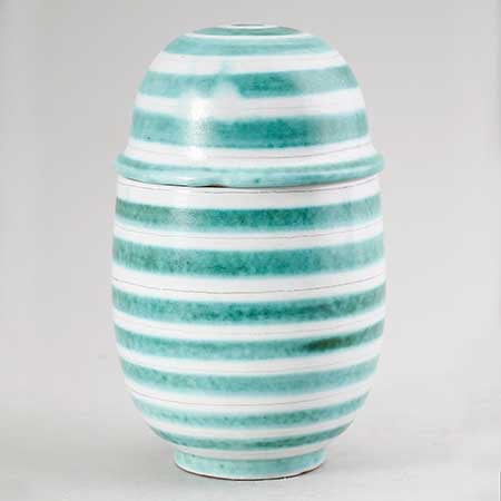 Stig Lindberg Faience Bonboniere (model 13), height 14 cm