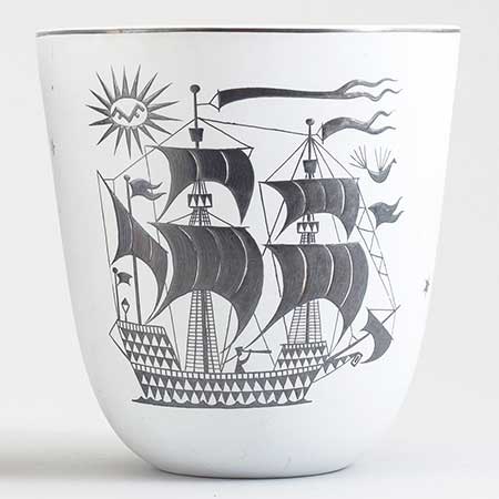 Stig Lindberg Grazia Vase, height 18 cm