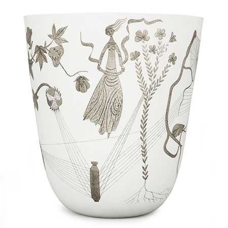 Stig Lindberg Grazia Vase, height 30 cm