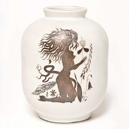 Stig Lindberg Grazia Vase, height 12 cm