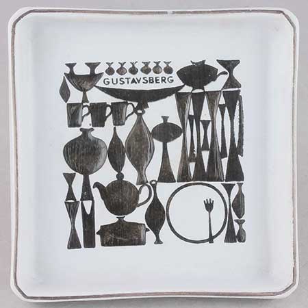 Stig Lindberg Grazia Dish, width 9 cm