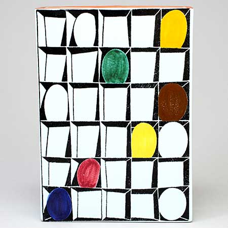 Stig Lindberg Karneval rutor vas 29 cm