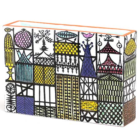 Stig Lindberg Karneval stad vas 25 cm