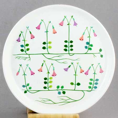 Stig Lindberg Linnea Plate, diameter 18 cm