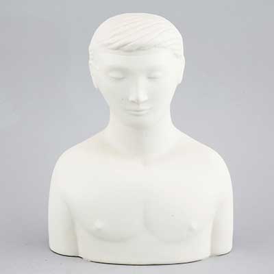 “Mannen med masken” (The man with the mask). 1977. Height 24 cm / 9.4 in