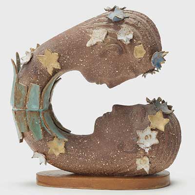 “Narcissus”. 1940s chamotted stoneware version