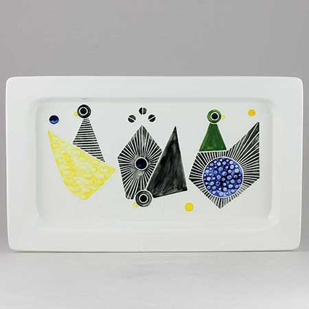 Sylvia Leuchovius wall plaque Three birds (Pacific, 1950s) Length 30 cm / 11.8 in
