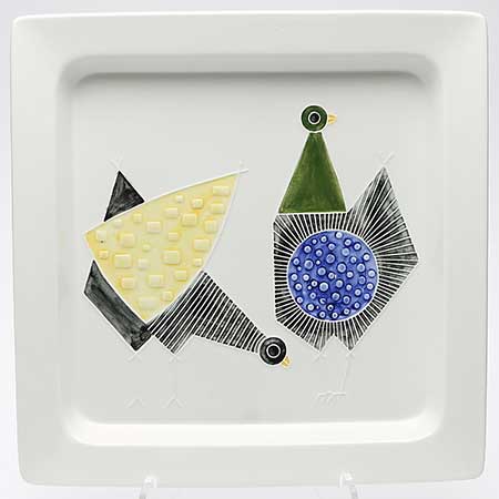 Sylvia Leuchovius wall plaque Two birds (Pacific, 1950s) Height 32 cm / 11.8 in