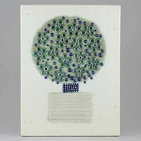 Sylvia Leuchovius wall plaque Tree (1960s) Length 34 cm