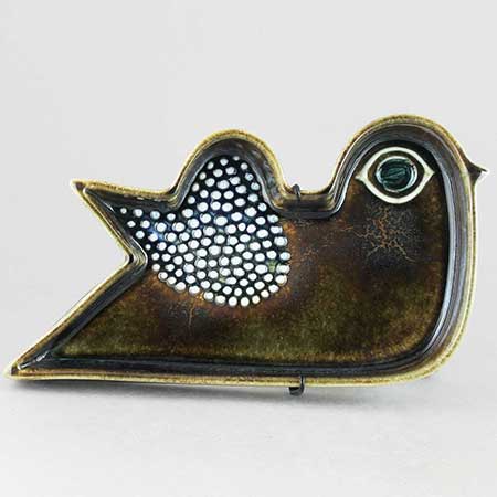 Sylvia Leuchovius wall plaque Bird (1960) Length 22 cm / 8.7 in.
