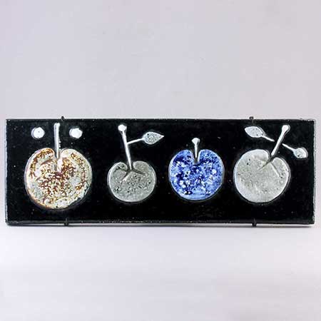 Sylvia Leuchovius wall plaque Apples (1962) Length 38 cm / 15.0 in