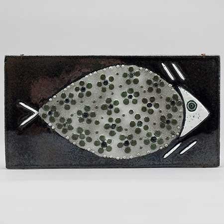 Sylvia Leuchovius wall plaque Fish (1962) Length 40 cm / 15.7 in