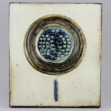 Sylvia Leuchovius wall plaque Flower (1969) Height 21 cm / 8.3 in