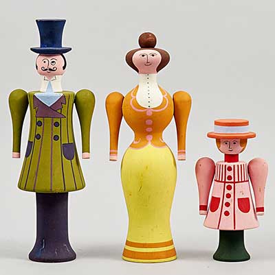 Lisa Larson Wooden figurines from the Sandberg company