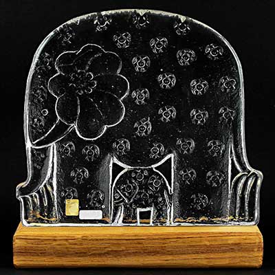 Lisa Larson glass elephant from Royal krona