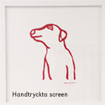 Handtryckta screen