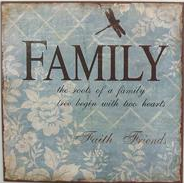 Emaljskylt / Family