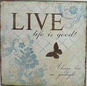 Emaljskylt / Live