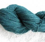 Hand dyed Blue Face Liecester greenblue