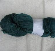Hand dyed sock yarn teal