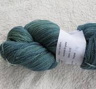 Handfärga Merinosilk lace blågul