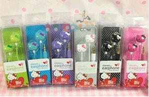 Hello kitty hörlurar."Blå"